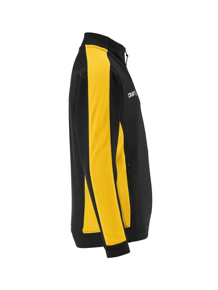 Evolve 2.0 Contrast Full Zip Jacket Jr - Black/Sweden Yellow
