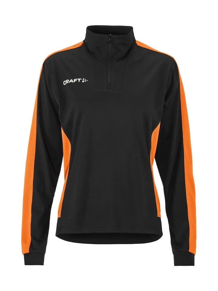 Evolve 2.0 Contrast Half Zip W - Black/Orange