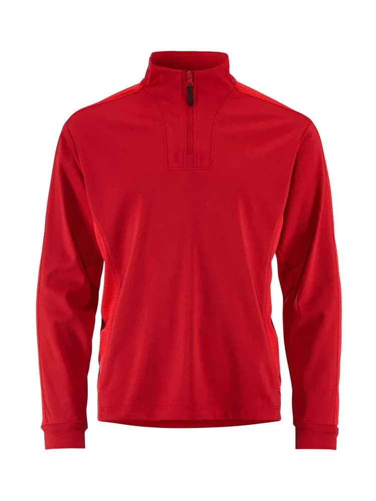 Evolve 2.0 Contrast Half Zip Jr - Express/Bright Red