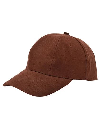 Baumwoll-Cap Low Profile/Brushed - Brown