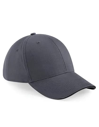 Athleisure 6 Panel Cap - Graphite Grey/Black