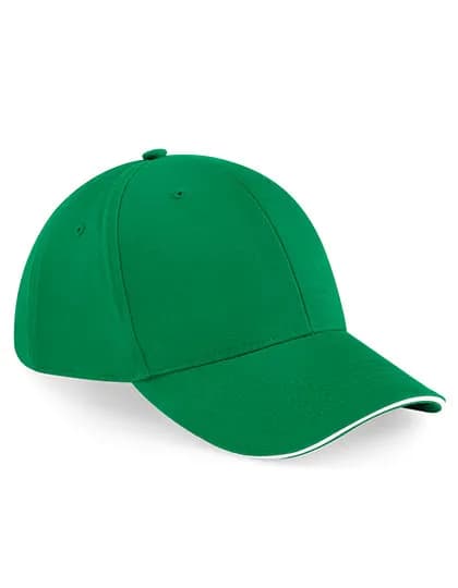 Athleisure 6 Panel Cap - Kelly Green/White