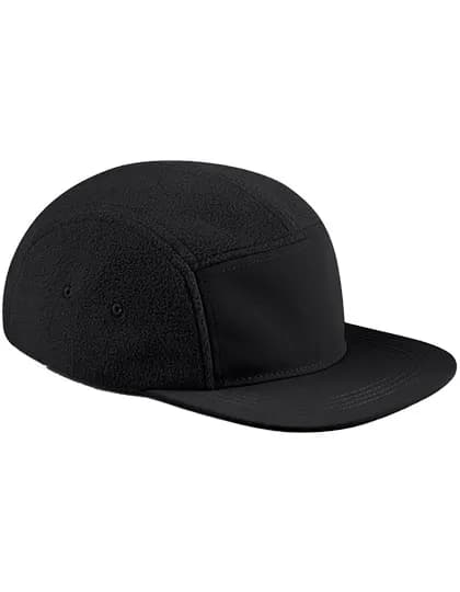 Recycled Fleece Outdoor Camper Cap - Black