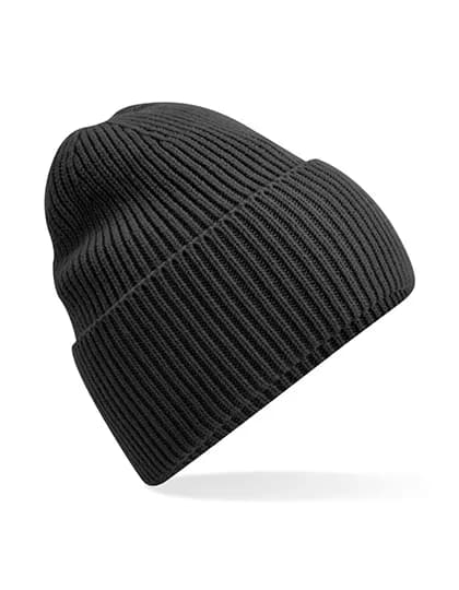 Oversized Cuffed Beanie - Charcoal