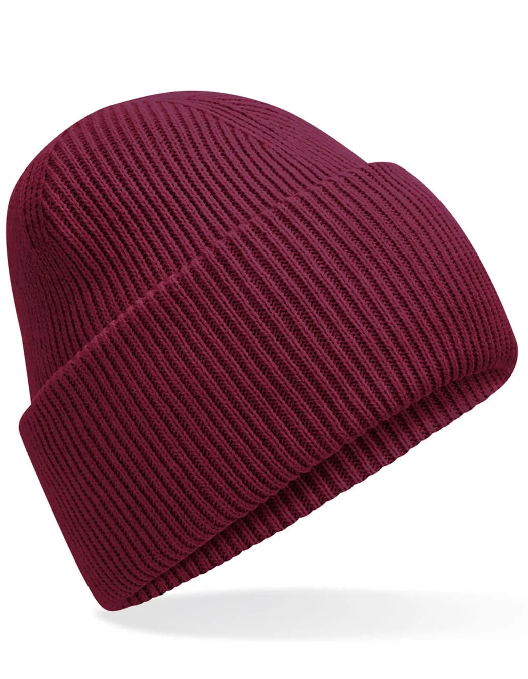 Classic Engineered Deep Cuffed Beanie - Burgundy