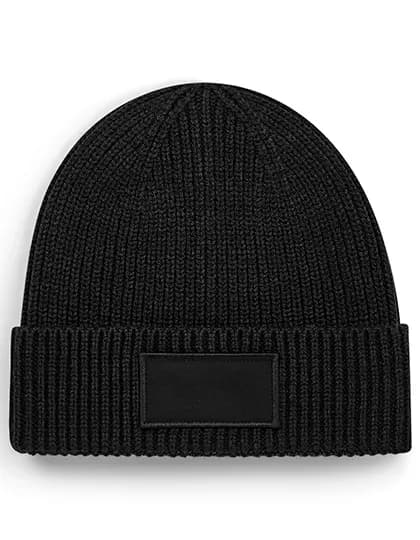 Fashion Patch Beanie - Black