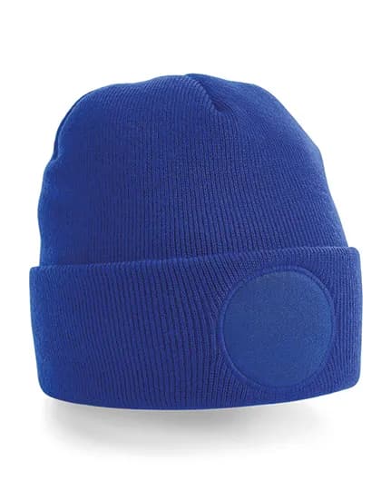 Circular Patch Beanie - Bright Royal