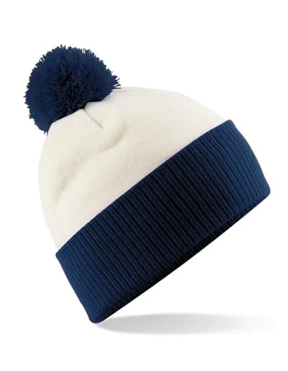 Snowstar® Two-Tone Beanie - Off White/French Navy