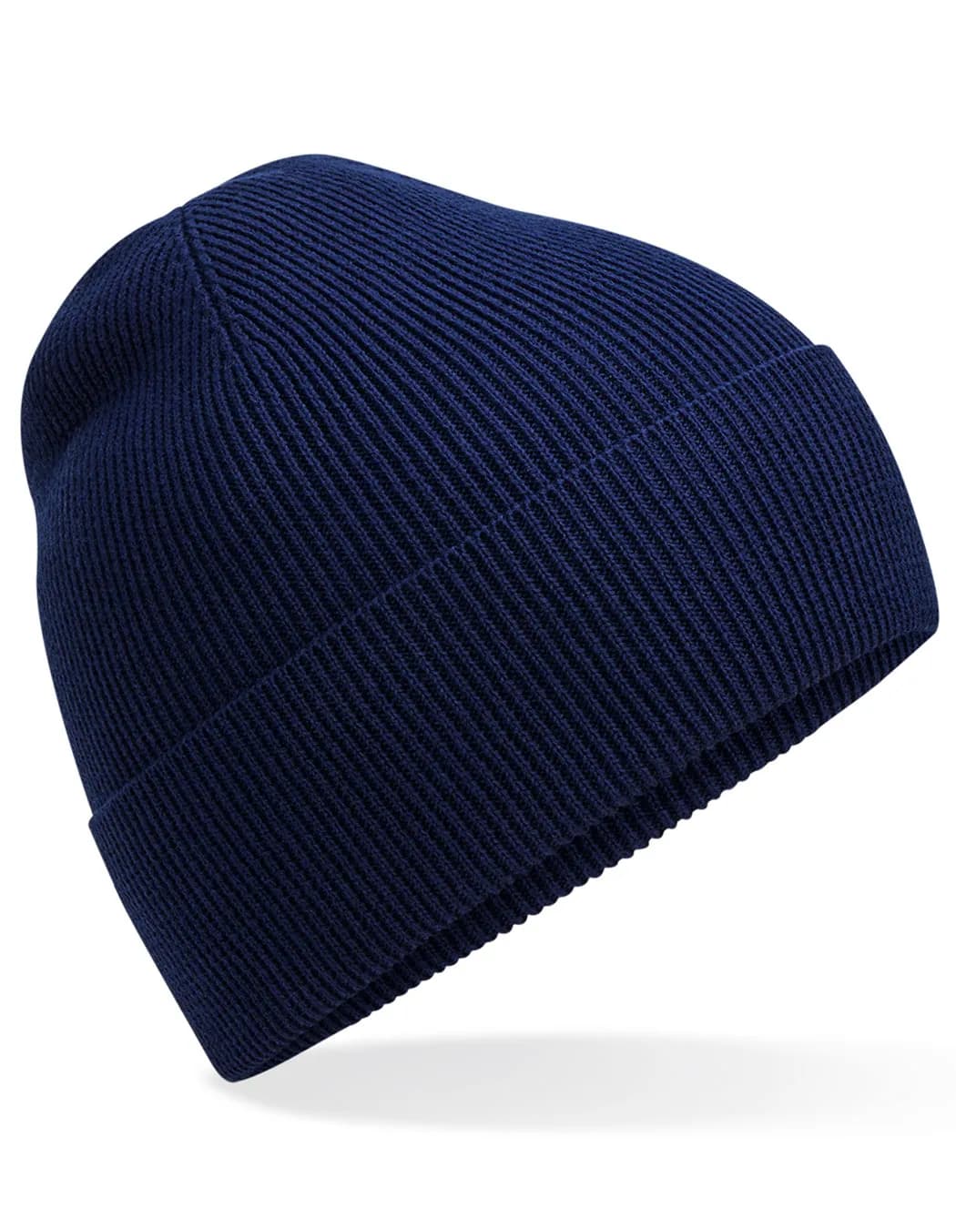 Organic Cotton Fine Knit Beanie - Oxford Navy