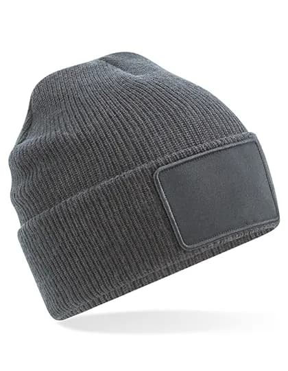Removable Patch Thinsulate™ Beanie - Graphite Grey