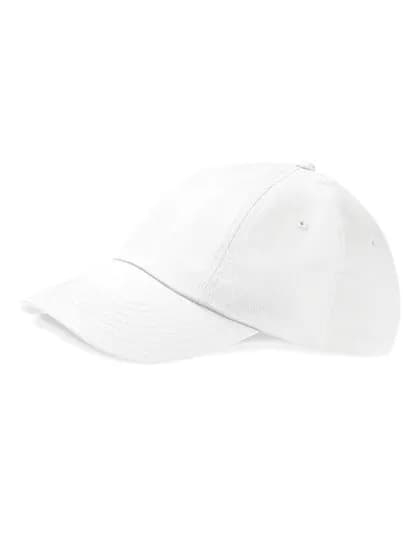 Low Profile Heavy Cotton Drill Cap - White