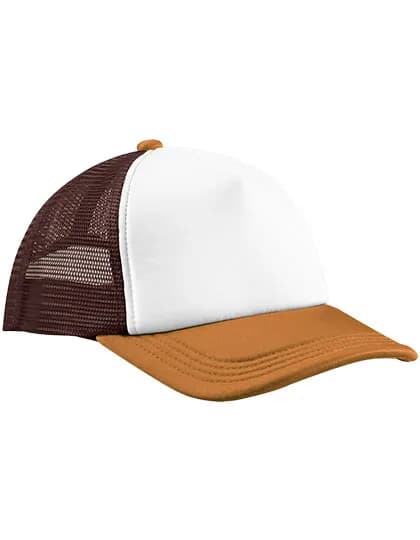 Retro 5 Panel Trucker - Chocolate/Dark Amber
