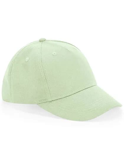 Junior Organic Cotton 5 Panel Cap - Pistachio