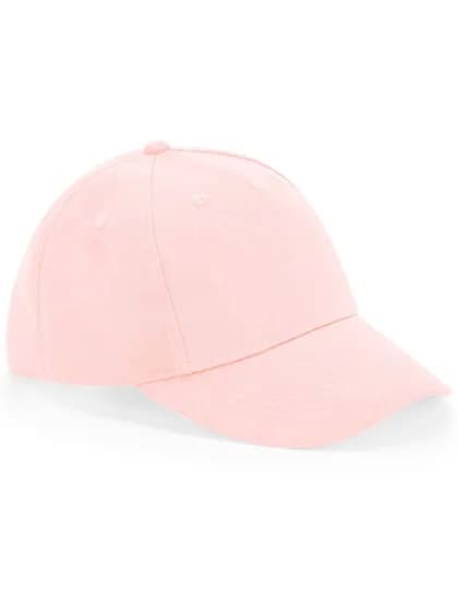 Junior Organic Cotton 5 Panel Cap - Powder Pink