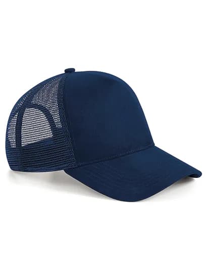 Suede Snapback Trucker - French Navy