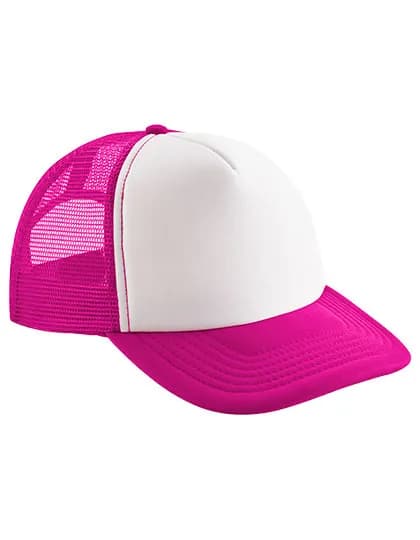 Junior Vintage Snapback Trucker - Fuchsia/White
