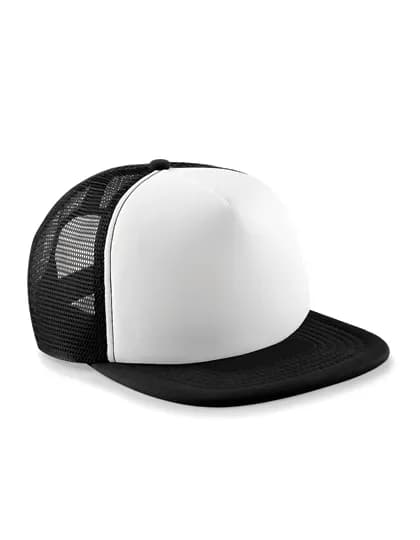 Vintage Snapback Trucker Cap - Black/White