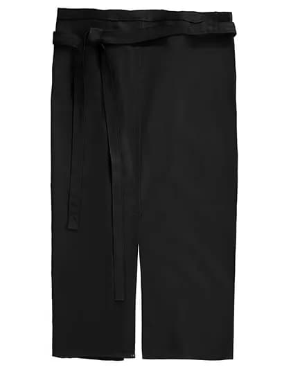 Slit Apron Milano 80 x 100 cm - Black