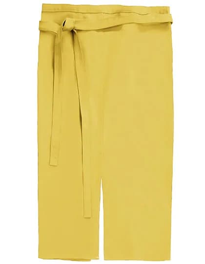 Slit Apron Milano 80 x 100 cm - Curry