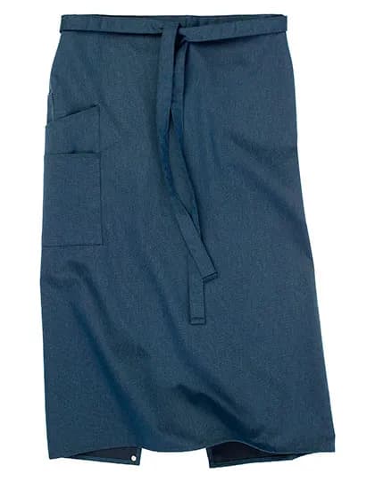 Bistro Apron Macerata - Blue Melange