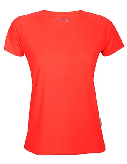 Ladies´ Rainbow Tech Tee - Neon Coral