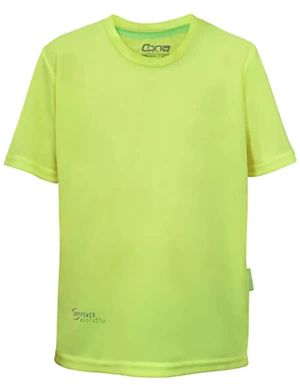Kids Evolution Tech Tee - Neon Yellow
