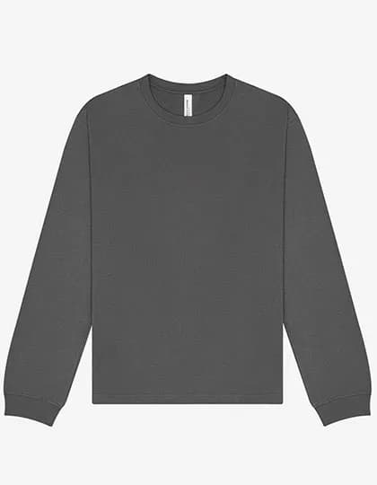Unisex Heavyweight Long Sleeve Tee - Asphalt (Solid)