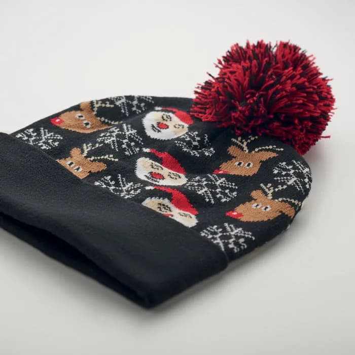 Weihnachtliche Strickmütze - SHIMAS HAT - Schwarz
