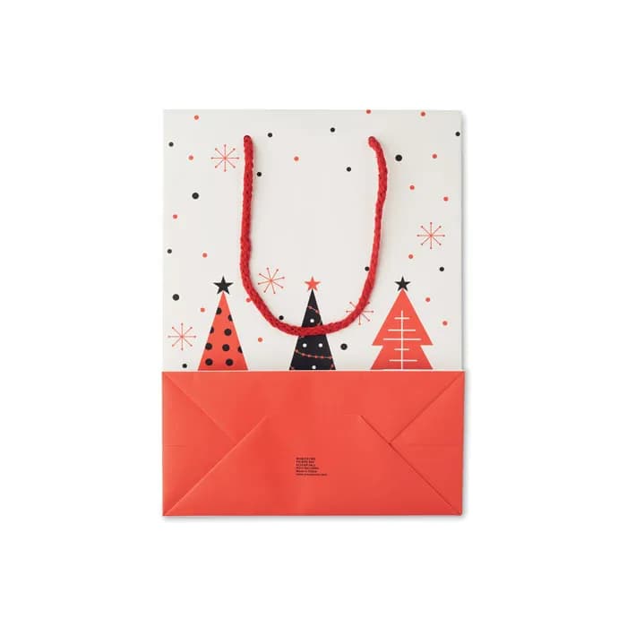 Geschenkpapiertüte, medium - BOSSA MEDIUM - Weiß