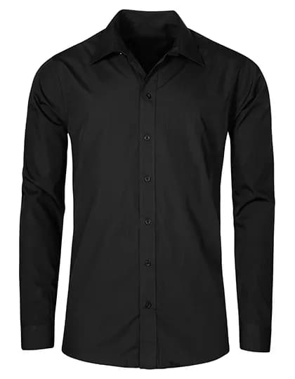 Men´s Poplin Shirt Long Sleeve - Black