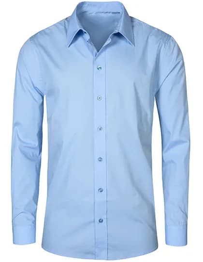 Men´s Poplin Shirt Long Sleeve - Light Blue