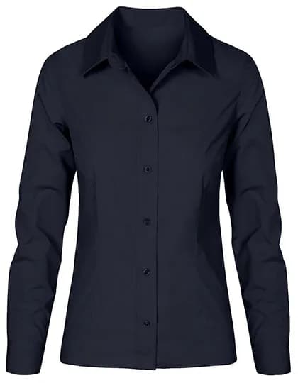 Women´s Poplin Shirt Long Sleeve - Navy