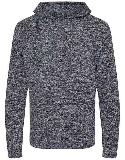Iguazu Sustainable Knitted Hoodie - Heather Grey/Charcoal