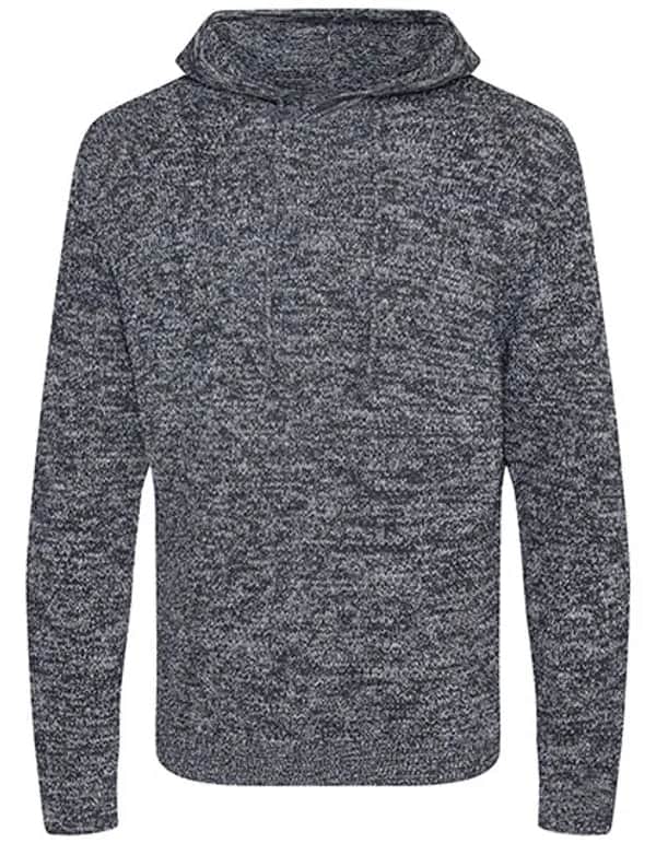Iguazu Sustainable Knitted Hoodie - Heather Grey/Charcoal