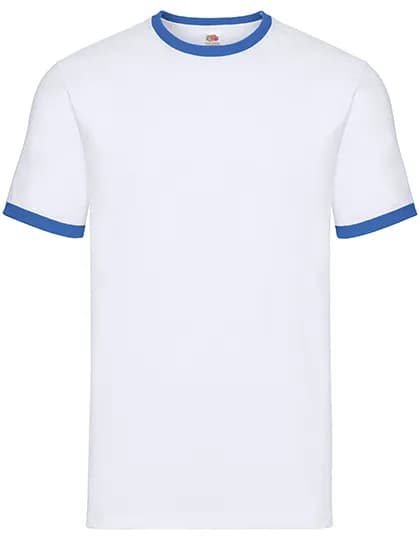 Ringer Tee - White/Royal Blue