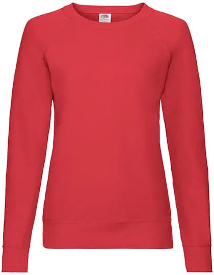 Ladies´ Lightweight Raglan Sweat - Red