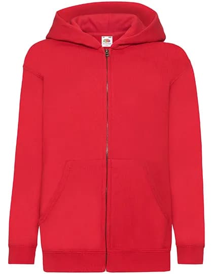 Kids´ Classic Hooded Sweat Jacket - Red