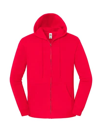 Iconic Premium Hooded Sweat Jacket - Red