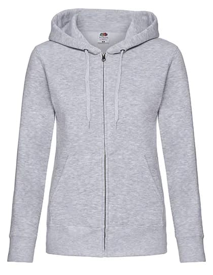Ladies´ Premium Hooded Sweat Jacket - Heather Grey