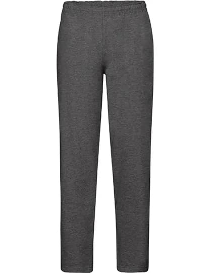 Classic Open Hem Jog Pants - Dark Heather Grey