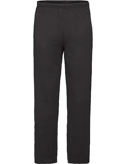 Lightweight Open Hem Jog Pants - Black
