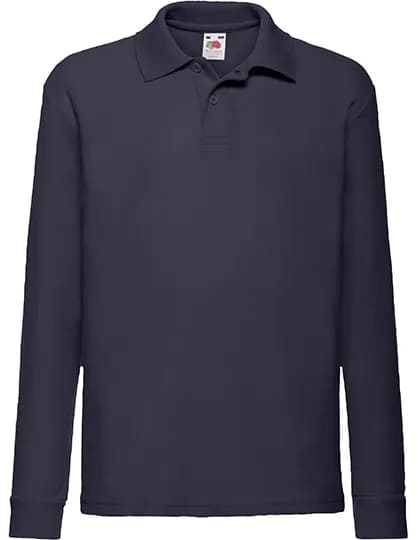 Kids´ Long Sleeve 65/35 Polo - Deep Navy