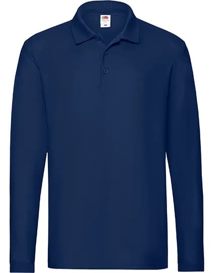 Premium Long Sleeve Polo - Navy