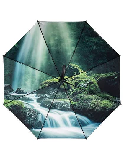 AC-Stockschirm FARE® Impressions - Black/Waterfall