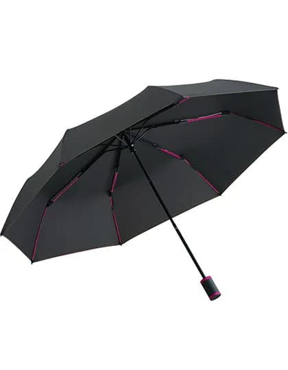 Taschenschirm FARE®-Mini Style - Black/Magenta