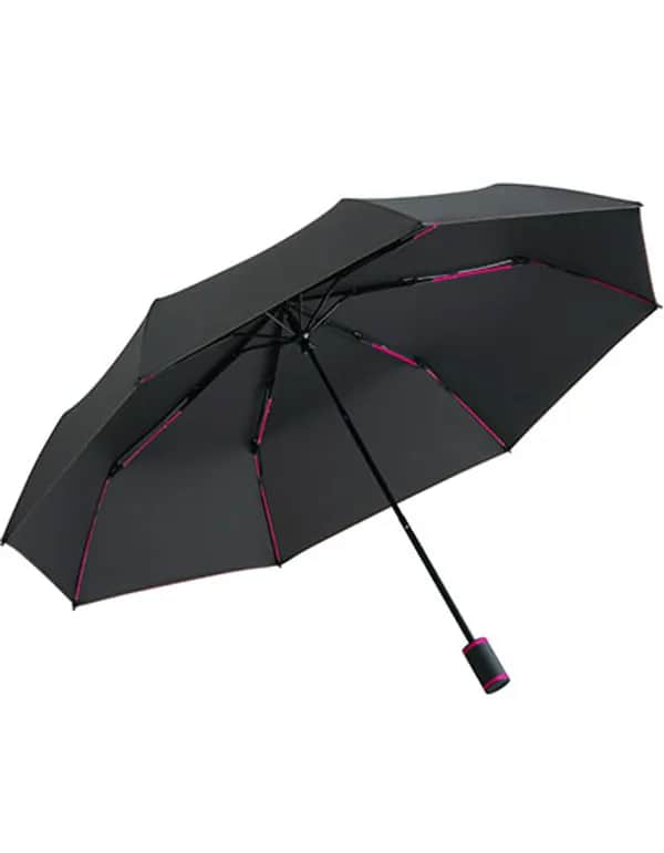 Taschenschirm FARE®-Mini Style - Black/Magenta