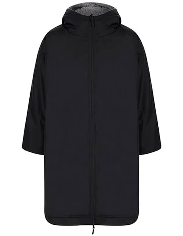 Adults All Weather Robe - Black/Grey (Solid)