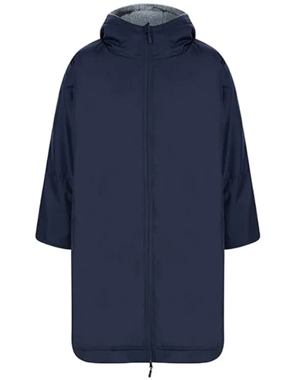 Adults All Weather Robe - Navy/Grey (Solid)