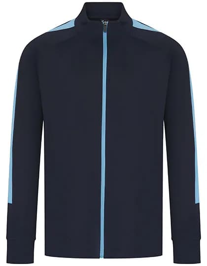 Adults Knitted Tracksuit Top - Navy/Sky