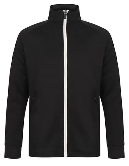 Kids Knitted Tracksuit Top - Black/White